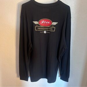 P&co XXL Black long sleeve waffle shirt